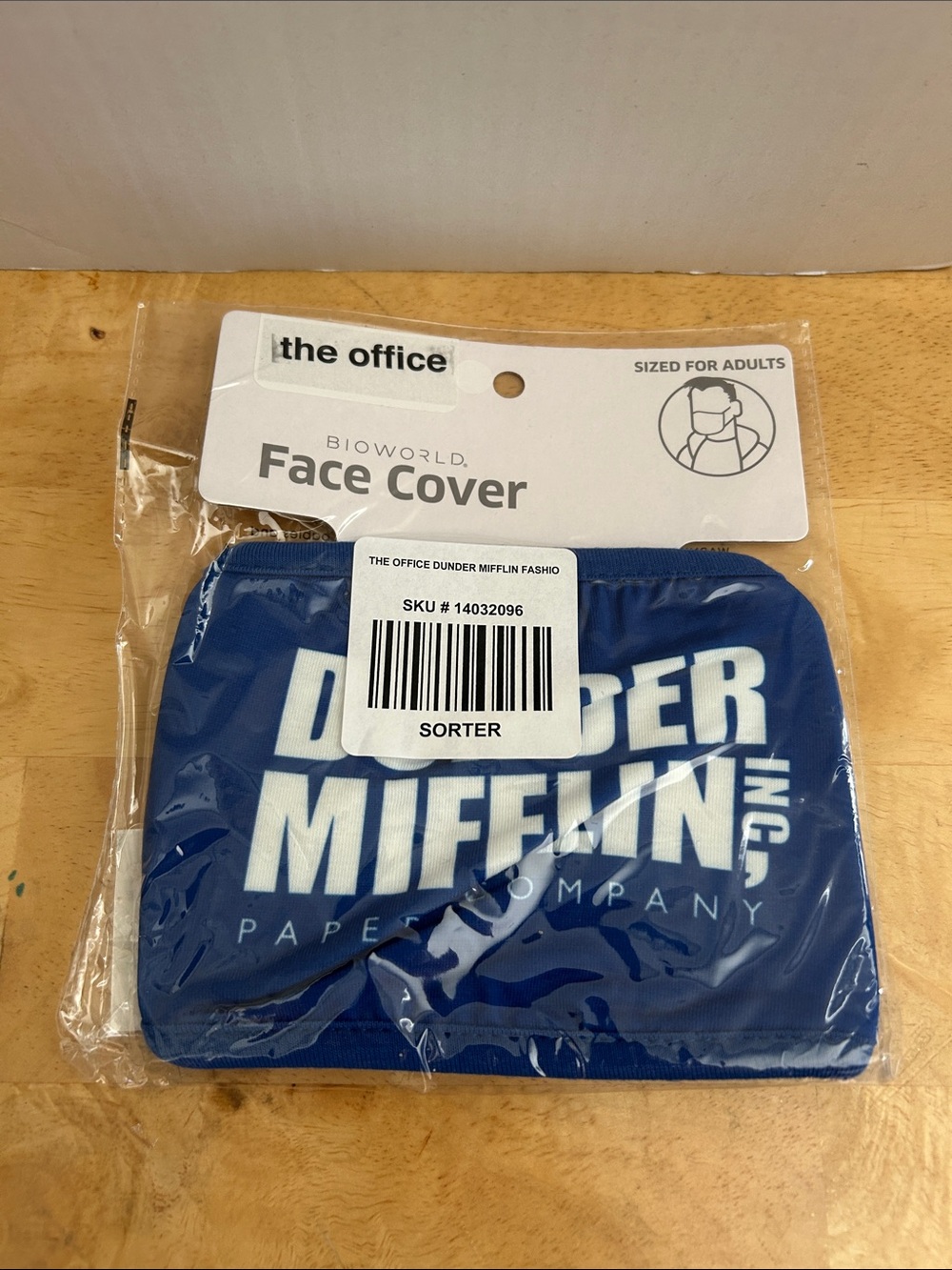 The Office Dunder Mifflin One Adult Reusable Face Mask NEW from Bioworld